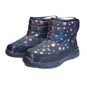 Hobbibear Kids Winter Snow Boots Waterproof Slip Resistant Size 2Y